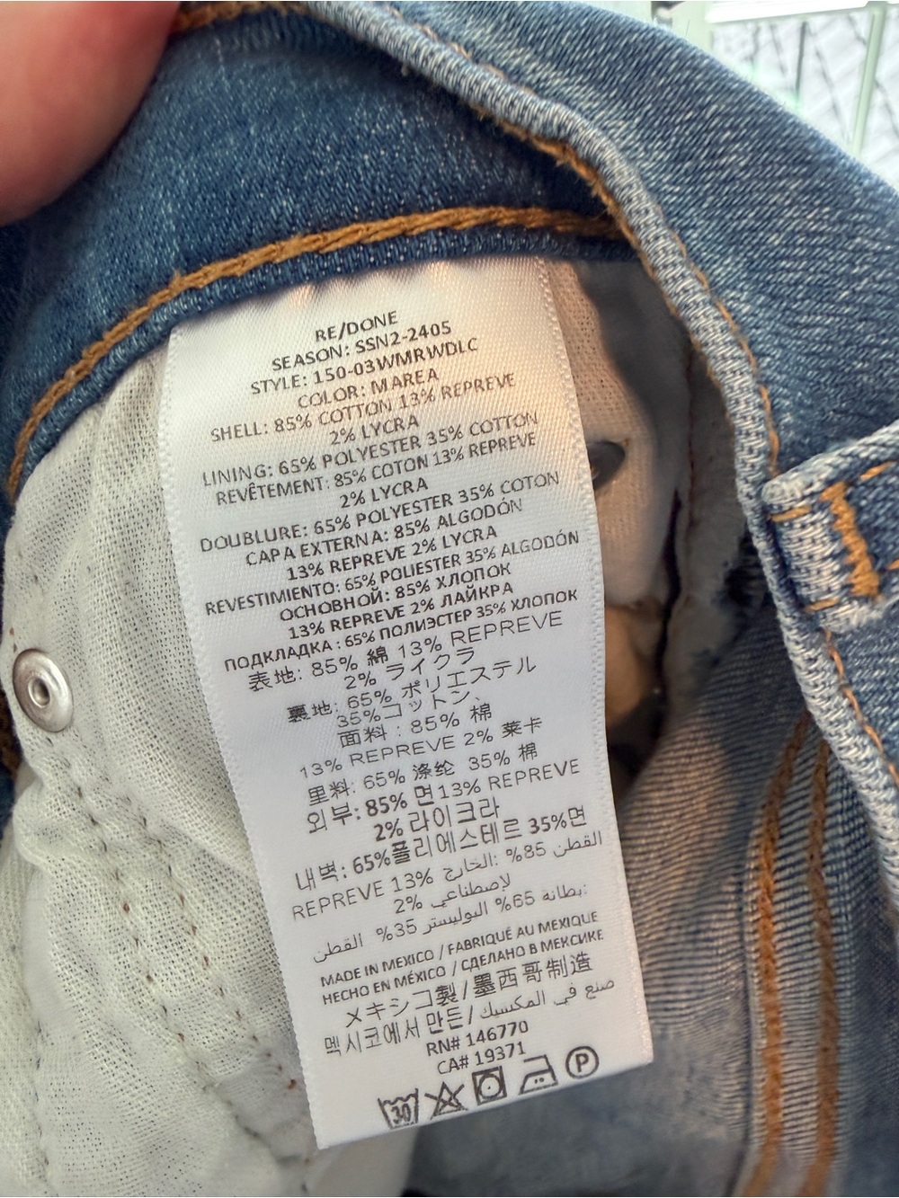 RE/DONE Mid-Rise Wide-Leg Crop Jeans 27 Marea - Picture 12 of 14